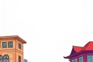铁皮机器人在仓库里写日记的插画